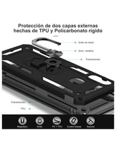 Cargar imagen en el visor de la galería, Funda ATTI Uso Rudo Anillo Para Motorola Moto G54 Anillo Capitán