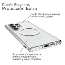 Cargar imagen en el visor de la galería, Funda Uso Rudo Raptic Clear Magnetic Para Samsung S24 Ultra
