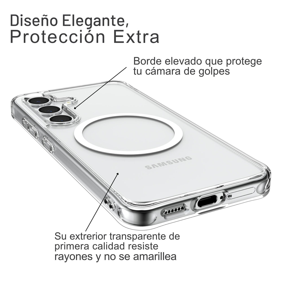 Suncasetor - Funda Protectora Para Samsung Galaxy A25 5G Con Protector