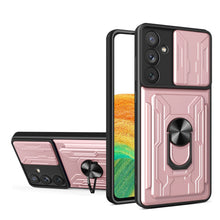 Cargar imagen en el visor de la galería, Funda Uso Rudo Con Soporte Anillo y Tarjetero Card Slot Bumper Para Samsung S23 FE