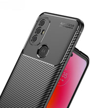 Cargar imagen en el visor de la galería, Funda Rugged Carbon Fibra Flexible Para Huawei Moto G Power 2022
