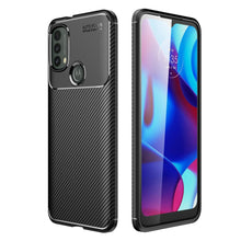 Cargar imagen en el visor de la galería, Funda Rugged Carbon Fibra Flexible Para Huawei Moto E20 / E30 / E40