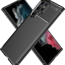 Cargar imagen en el visor de la galería, Funda Rugged Carbon Fibra Flexible Para Samsung S23 Ultra