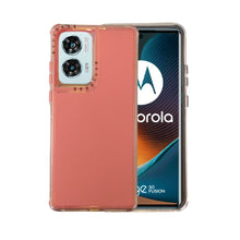 Cargar imagen en el visor de la galería, Funda Rainbow Paint Uso Rudo Doble Capa Para Motorola Mayoreo 10 Pzs