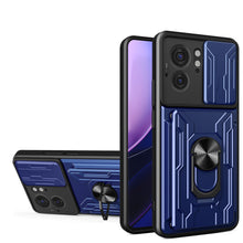 Cargar imagen en el visor de la galería, Funda Uso Rudo Con Soporte Anillo y Tarjetero Card Slot Bumper Para Moto Edge 40 5G