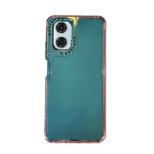 Cargar imagen en el visor de la galería, Funda Rainbow Paint Uso Rudo Doble Capa Para Moto G24 Power