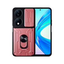 Cargar imagen en el visor de la galería, Funda Uso Rudo Con Soporte Anillo y Tarjetero Card Slot Bumper Para Honor X7b