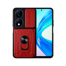 Cargar imagen en el visor de la galería, Funda Uso Rudo Con Soporte Anillo y Tarjetero Card Slot Bumper Para Honor X7b