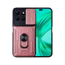 Cargar imagen en el visor de la galería, Funda Uso Rudo Con Soporte Anillo y Tarjetero Card Slot Bumper Para Honor X8b 4G