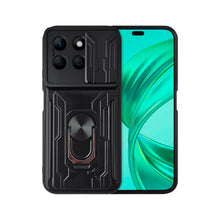 Cargar imagen en el visor de la galería, Funda Uso Rudo Con Soporte Anillo y Tarjetero Card Slot Bumper Para Honor X8b 4G