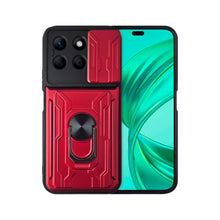 Cargar imagen en el visor de la galería, Funda Uso Rudo Con Soporte Anillo y Tarjetero Card Slot Bumper Para Honor X8b 4G