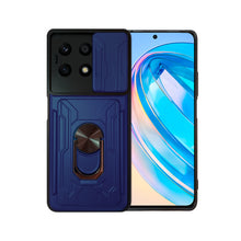 Cargar imagen en el visor de la galería, Funda Uso Rudo Con Soporte Anillo y Tarjetero Card Slot Bumper Para Honor X8a 4G