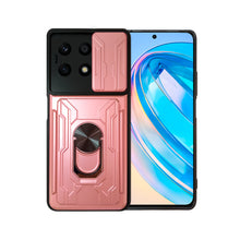 Cargar imagen en el visor de la galería, Funda Uso Rudo Con Soporte Anillo y Tarjetero Card Slot Bumper Para Honor X8a 4G