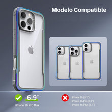 Cargar imagen en el visor de la galería, Raptic Shield Uso Rudo con Marco Aluminio para iPhone 16 Pro Max