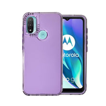 Cargar imagen en el visor de la galería, Funda Rainbow Paint Uso Rudo Doble Capa Para Motorola E20/E30/E40