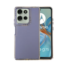 Cargar imagen en el visor de la galería, Funda Rainbow Paint Uso Rudo Doble Capa Para Motorola Mayoreo 10 Pzs