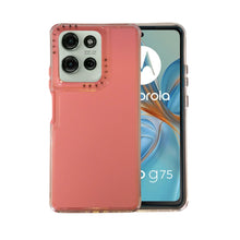 Cargar imagen en el visor de la galería, Funda Rainbow Paint Uso Rudo Doble Capa Para Motorola Mayoreo 10 Pzs