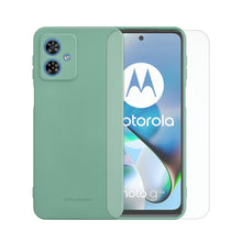 Cargar imagen en el visor de la galería, Funda De Silicon Matte Suave Molan Cano Para Moto G54 y 1 Pieza De Mica HD
