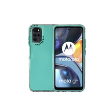 Cargar imagen en el visor de la galería, Funda Rainbow Paint Uso Rudo Doble Capa Para Motorola G22