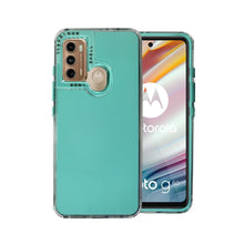 Cargar imagen en el visor de la galería, Funda Rainbow Paint Uso Rudo Doble Capa Para Motorola Mayoreo 10 Pzs