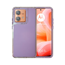 Cargar imagen en el visor de la galería, Funda Rainbow Paint Uso Rudo Doble Capa Para Moto Edge 40 5G