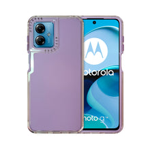 Cargar imagen en el visor de la galería, Funda Rainbow Paint Uso Rudo Doble Capa Para Moto G14