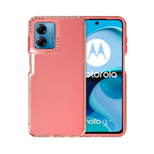 Cargar imagen en el visor de la galería, Funda Rainbow Paint Uso Rudo Doble Capa Para Moto G14