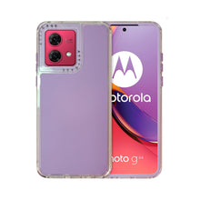 Cargar imagen en el visor de la galería, Funda Rainbow Paint Uso Rudo Doble Capa Para Moto G84