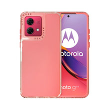 Cargar imagen en el visor de la galería, Funda Rainbow Paint Uso Rudo Doble Capa Para Moto G84