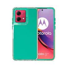 Cargar imagen en el visor de la galería, Funda Rainbow Paint Uso Rudo Doble Capa Para Moto G84