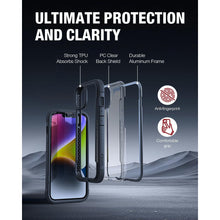 Cargar imagen en el visor de la galería, Funda Raptic Shield Uso Rudo con Marco Aluminio Para iPhone 15 Plus