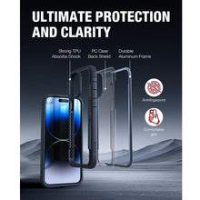 Cargar imagen en el visor de la galería, Funda Raptic Shield Uso Rudo con Marco Aluminio Para iPhone 15 Pro