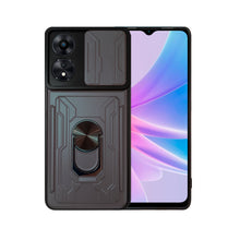 Cargar imagen en el visor de la galería, Funda Uso Rudo Con Soporte Anillo y Tarjetero Card Slot Bumper Para Oppo A78