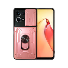 Cargar imagen en el visor de la galería, Funda Uso Rudo Con Soporte Anillo y Tarjetero Card Slot Bumper Para Oppo Reno 7 4G