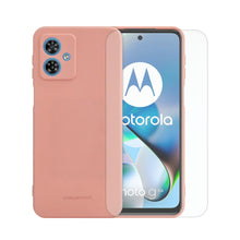 Cargar imagen en el visor de la galería, Funda De Silicon Matte Suave Molan Cano Para Moto G54 y 1 Pieza De Mica HD