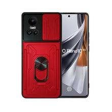 Cargar imagen en el visor de la galería, Funda Uso Rudo Con Soporte Anillo y Tarjetero Card Slot Bumper Para Oppo Reno 10 5G