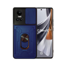 Cargar imagen en el visor de la galería, Funda Uso Rudo Con Soporte Anillo y Tarjetero Card Slot Bumper Para Oppo Reno 10 5G