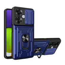 Cargar imagen en el visor de la galería, Funda Uso Rudo Con Soporte Anillo y Tarjetero Card Slot Bumper Para Vivo V30 Lite