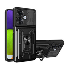 Cargar imagen en el visor de la galería, Funda Uso Rudo Con Soporte Anillo y Tarjetero Card Slot Bumper Para Vivo V30 Lite