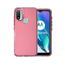 Cargar imagen en el visor de la galería, Funda Rainbow Paint Uso Rudo Doble Capa Para Motorola E20/E30/E40