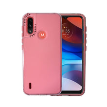Cargar imagen en el visor de la galería, Funda Rainbow Paint Uso Rudo Doble Capa Para Moto E7 / E7i Power