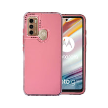 Cargar imagen en el visor de la galería, Funda Rainbow Paint Uso Rudo Doble Capa Para Motorola Mayoreo 10 Pzs