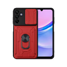 Cargar imagen en el visor de la galería, Funda Uso Rudo Con Soporte Anillo y Tarjetero Card Slot Bumper Para Samsung A15