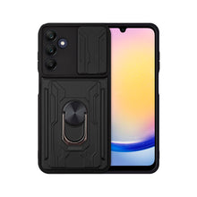 Cargar imagen en el visor de la galería, Funda Uso Rudo Con Soporte Anillo y Tarjetero Card Slot Bumper Para Samsung A25