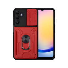 Cargar imagen en el visor de la galería, Funda Uso Rudo Con Soporte Anillo y Tarjetero Card Slot Bumper Para Samsung A25