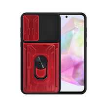 Cargar imagen en el visor de la galería, Funda Uso Rudo Con Soporte Anillo y Tarjetero Card Slot Bumper Para Samsung A35 5G
