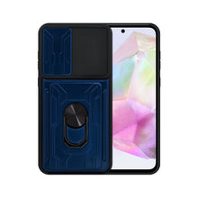 Cargar imagen en el visor de la galería, Funda Uso Rudo Con Soporte Anillo y Tarjetero Card Slot Bumper Para Samsung A35 5G