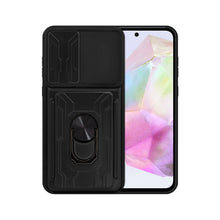 Cargar imagen en el visor de la galería, Funda Uso Rudo Con Soporte Anillo y Tarjetero Card Slot Bumper Para Samsung A35 5G