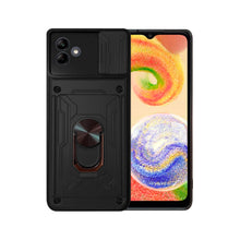 Cargar imagen en el visor de la galería, Funda Uso Rudo Con Soporte Anillo y Tarjetero Card Slot Bumper Para Samsung A04