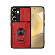 Cargar imagen en el visor de la galería, Funda Uso Rudo Con Soporte Anillo y Tarjetero Card Slot Bumper Para Samsung S24